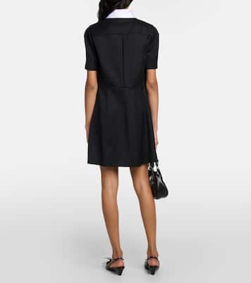 Miniabito in lana con cristalli | Prada