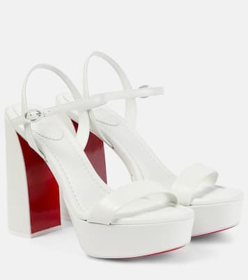 Sandales à plateau Movida Jane 130 en cuir | Christian Louboutin