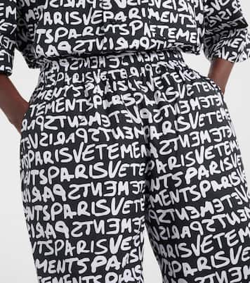 Weite High-Rise-Hose aus Baumwolle | Vetements