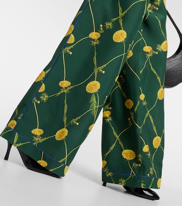 Pantaloni pigiama in seta con stampa | Burberry