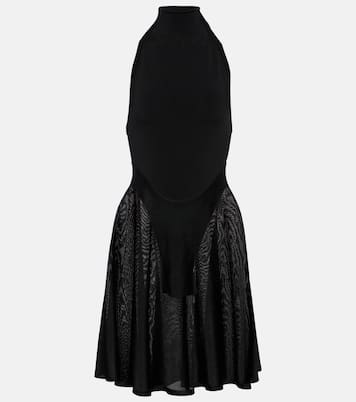 Jersey and mesh minidress | Alaïa