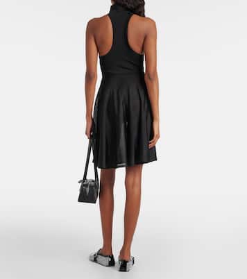 Jersey and mesh minidress | Alaïa