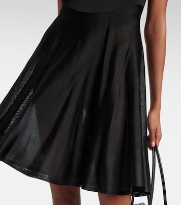 Jersey and mesh minidress | Alaïa