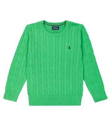 Cable-knit cotton sweater | Polo Ralph Lauren Kids