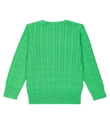 Cable-knit cotton sweater | Polo Ralph Lauren Kids
