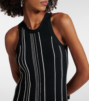 Abito lungo in maglia a coste a righe | Toteme