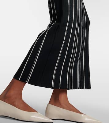 Abito lungo in maglia a coste a righe | Toteme