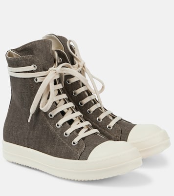 Zapatillas altas DRKSHDW de denim | Rick Owens