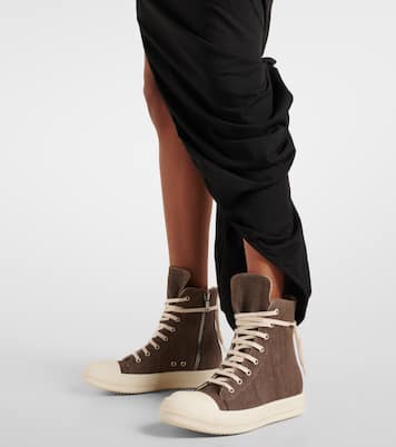 Zapatillas altas DRKSHDW de denim | Rick Owens
