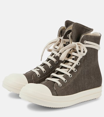 Zapatillas altas DRKSHDW de denim | Rick Owens