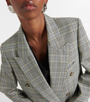 Prince of Wales check wool blazer | Stella McCartney
