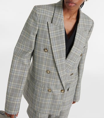 Prince of Wales check wool blazer | Stella McCartney