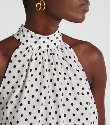 Top Kovi in misto seta a pois | Veronica Beard
