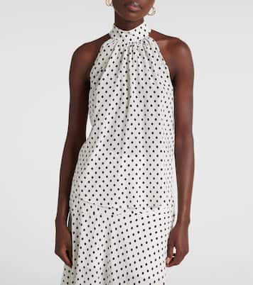 Top Kovi in misto seta a pois | Veronica Beard