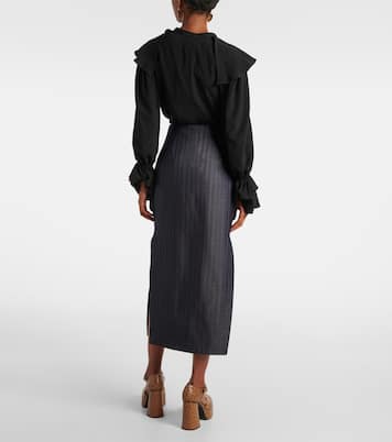 Jupe crayon en laine mélangée | Etro