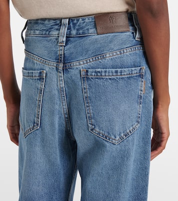 Jeans rectos de tiro alto | Brunello Cucinelli