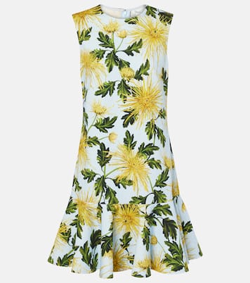 Chrysanthemum cotton-blend minidress | Oscar de la Renta