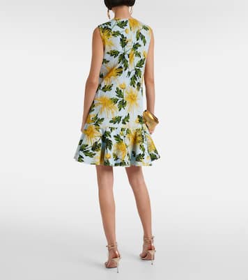Chrysanthemum cotton-blend minidress | Oscar de la Renta