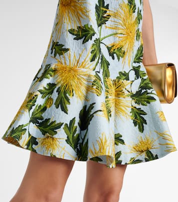 Chrysanthemum cotton-blend minidress | Oscar de la Renta