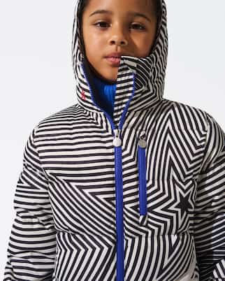 Super Mojo printed down ski jacket | Perfect Moment Kids