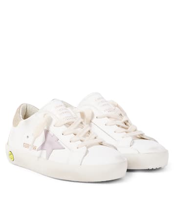 Sneakers Super-Star in pelle con glitter | Golden Goose Kids