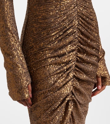 Sequined ruched gown | Norma Kamali