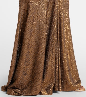 Sequined ruched gown | Norma Kamali