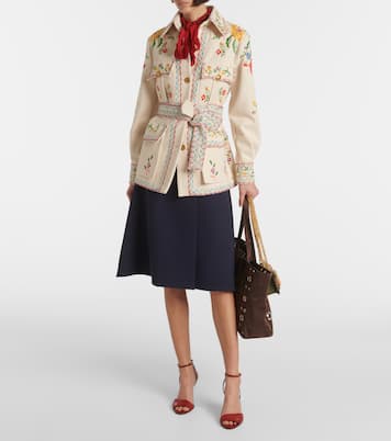 Veste brodée à fleurs | Valentino