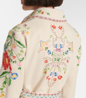 Veste brodée à fleurs | Valentino