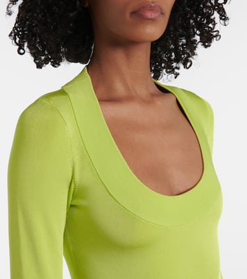 Sasha jersey bodysuit | Galvan