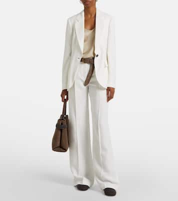 Weite Hose aus Twill | Brunello Cucinelli