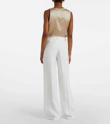 Weite Hose aus Twill | Brunello Cucinelli
