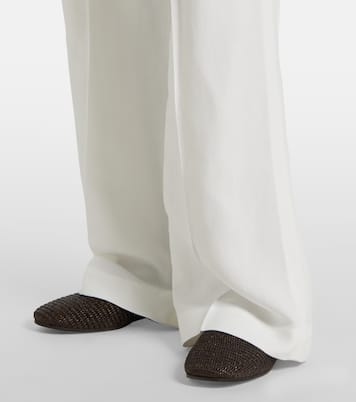 Weite Hose aus Twill | Brunello Cucinelli