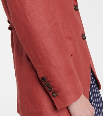 Hemp and linen gabardine blazer | Brunello Cucinelli