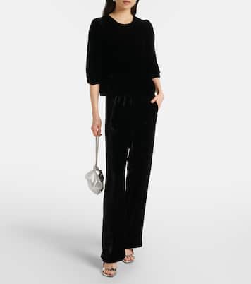 Top Nancy aus Samt | Velvet