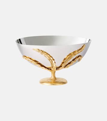 Fern Large 24kt gold-plated bowl | L'Objet
