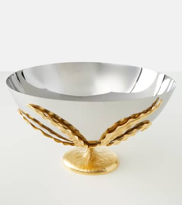 Fern Large 24kt gold-plated bowl | L'Objet