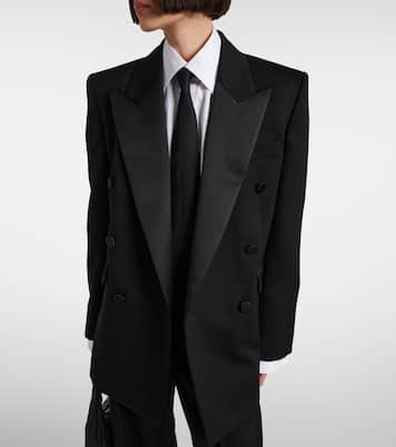 Balzer da abito in lana con raso | Saint Laurent