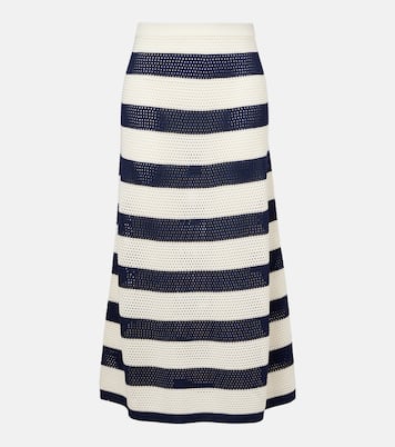 Falda midi Bateau de punto en mezcla de algodón | Eres