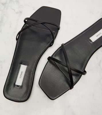Leather slides | Toteme