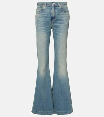 Jeans flared desgastados | McQueen