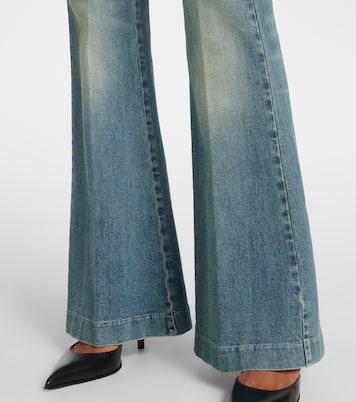 Jeans flared desgastados | McQueen