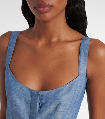 Minikleid Corset aus Baumwolle und Leinen | Alaïa