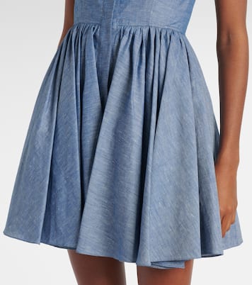Minikleid Corset aus Baumwolle und Leinen | Alaïa