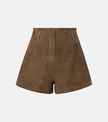 Lise high-rise suede shorts | The Frankie Shop