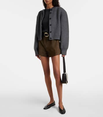 Lise high-rise suede shorts | The Frankie Shop