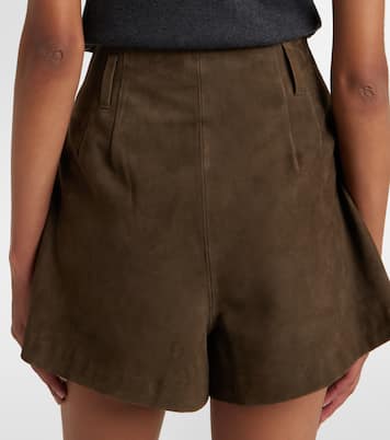 Lise high-rise suede shorts | The Frankie Shop