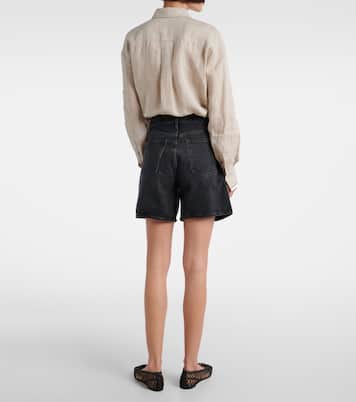 Dame high-rise denim shorts | Agolde