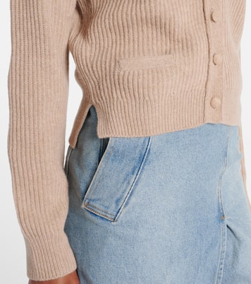 Ribbed-knit wool and cashmere cardigan | Victoria Beckham