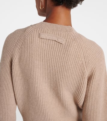 Ribbed-knit wool and cashmere cardigan | Victoria Beckham